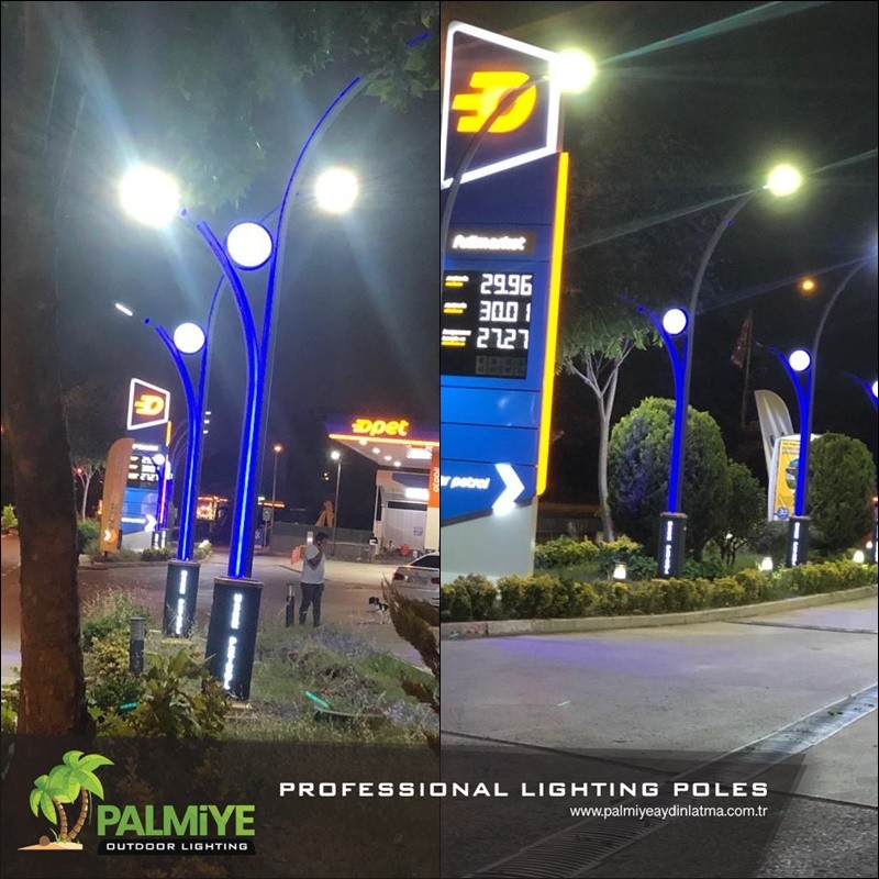 Original Palmiye Lighting installation – Istanbul – Tuzla OPET User Petrol