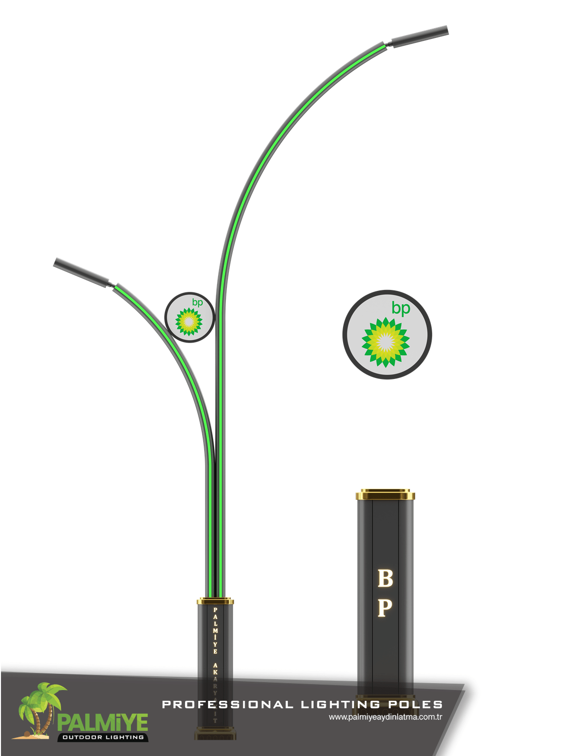 DARG / BP – petrol station lighting pole – Palmiye Lighting