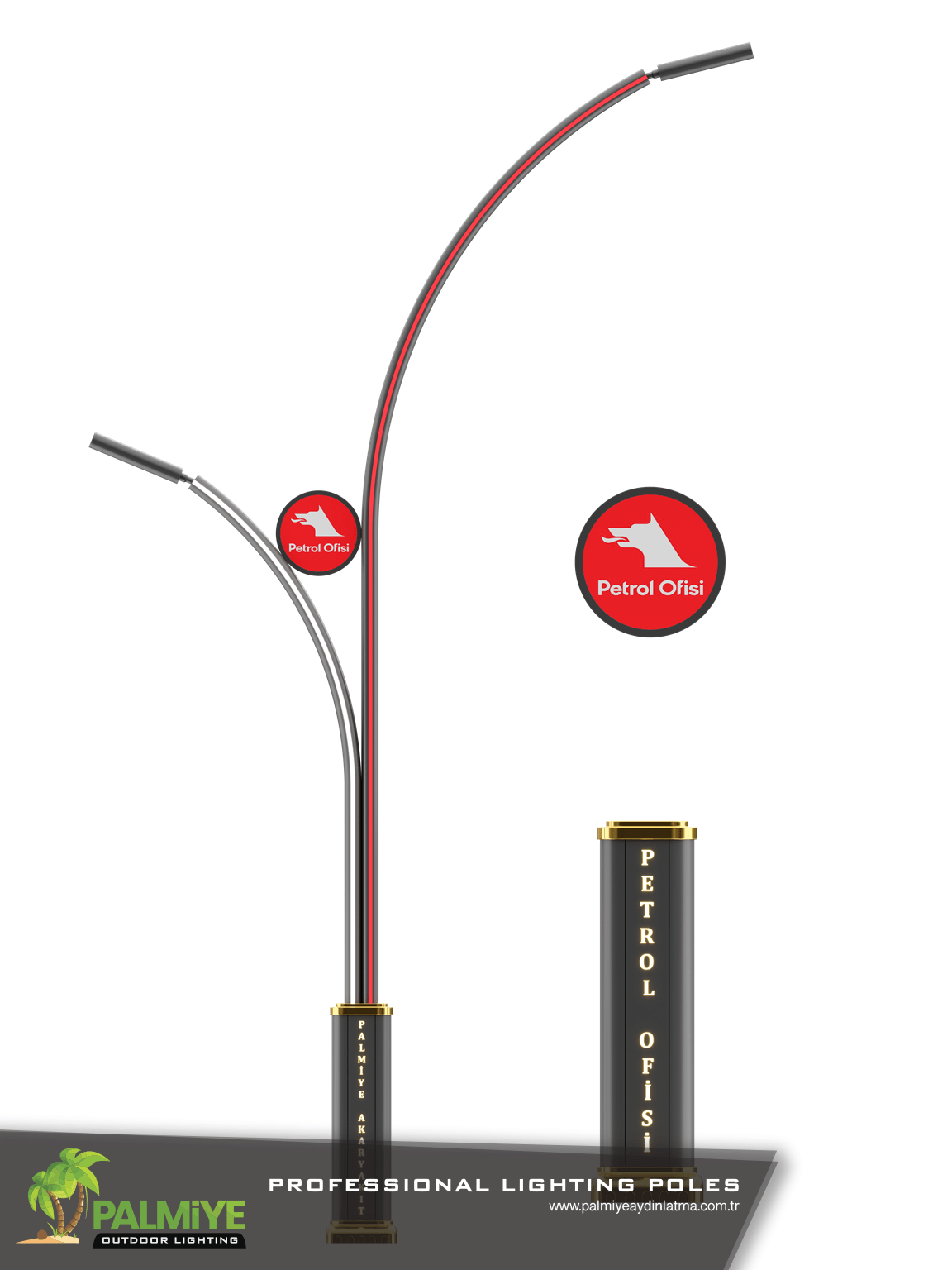 DARG / PETROL OFISI – petrol station lighting pole – Palmiye Lighting