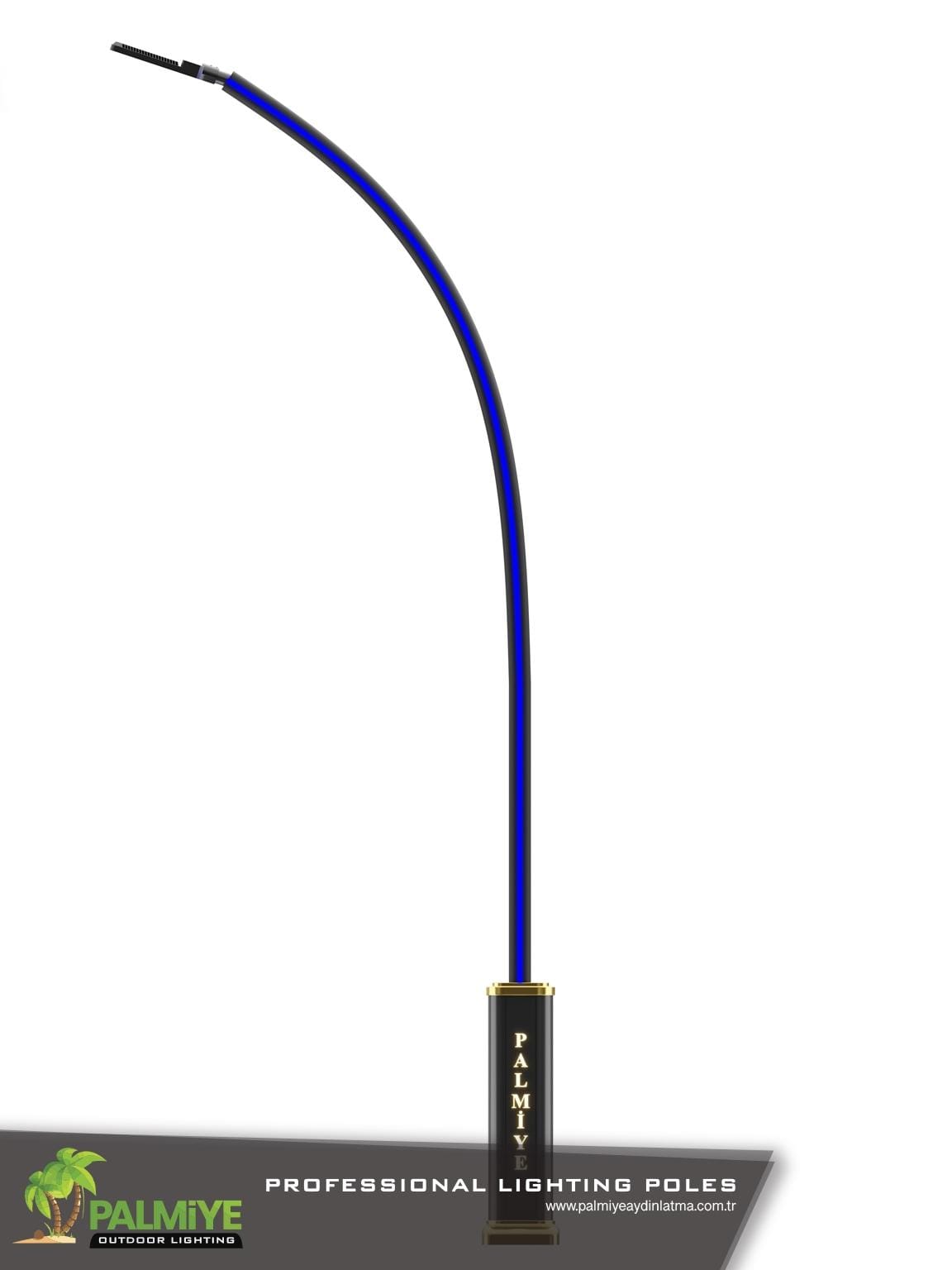REGGINA BLUE – petrol station lighting pole – Palmiye Lighting