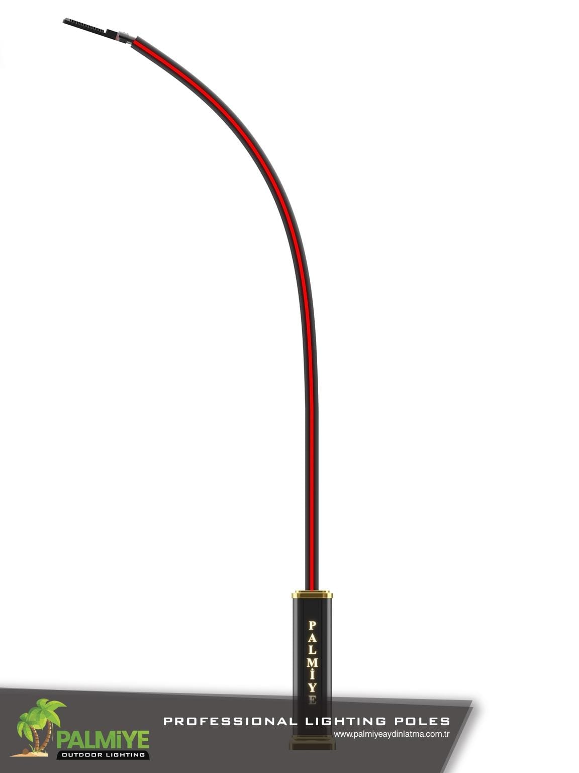 REGGINA RED – petrol station lighting pole – Palmiye Lighting