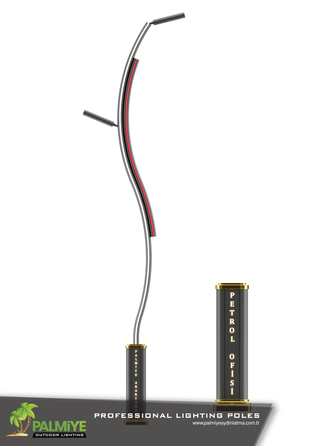 YOLENDA / PETROL OFISI – petrol station lighting pole – Palmiye Lighting
