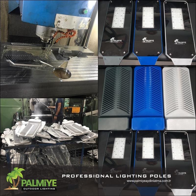 Palmiye Lighting production, factory and finished lighting projects