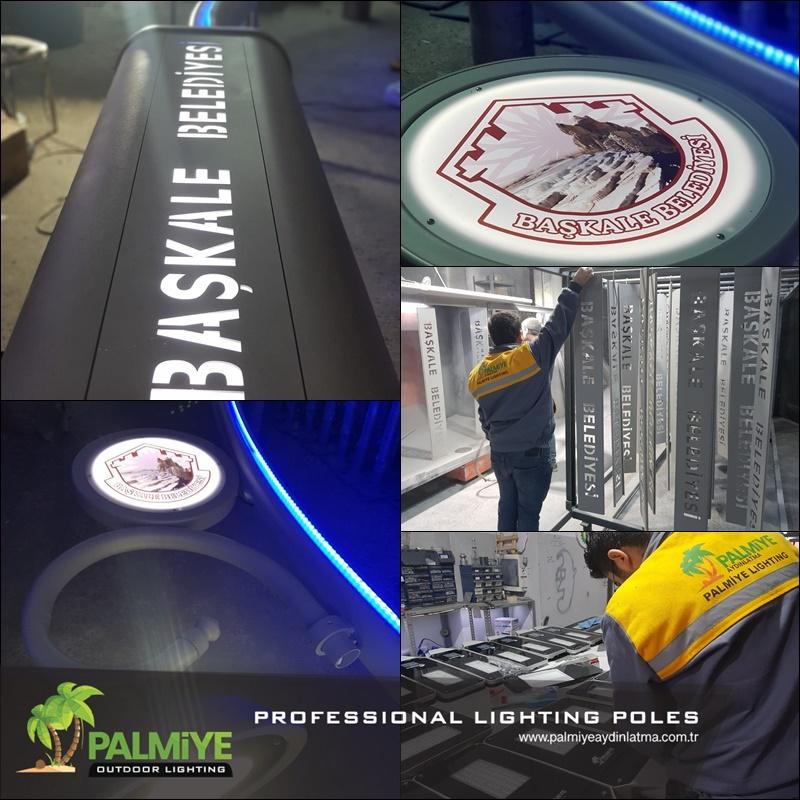Palmiye Lighting production, factory and finished lighting projects