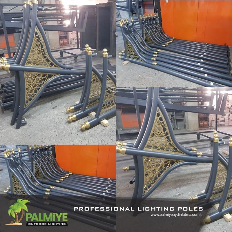 Palmiye Lighting production, factory and finished lighting projects