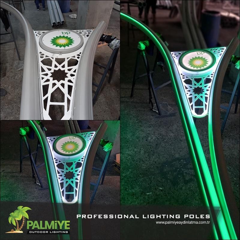Palmiye Lighting production, factory and finished lighting projects