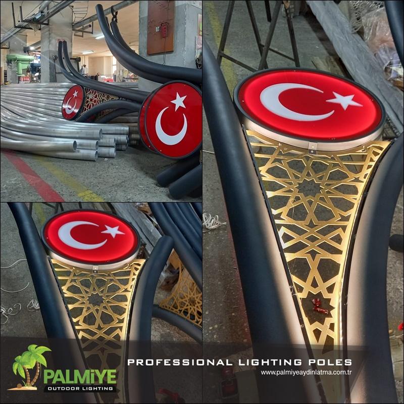 Palmiye Lighting production, factory and finished lighting projects