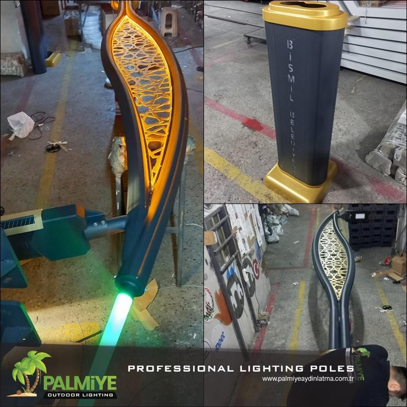 Palmiye Lighting production, factory and finished lighting projects
