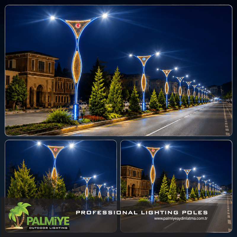 Original Palmiye Lighting project installation photograph