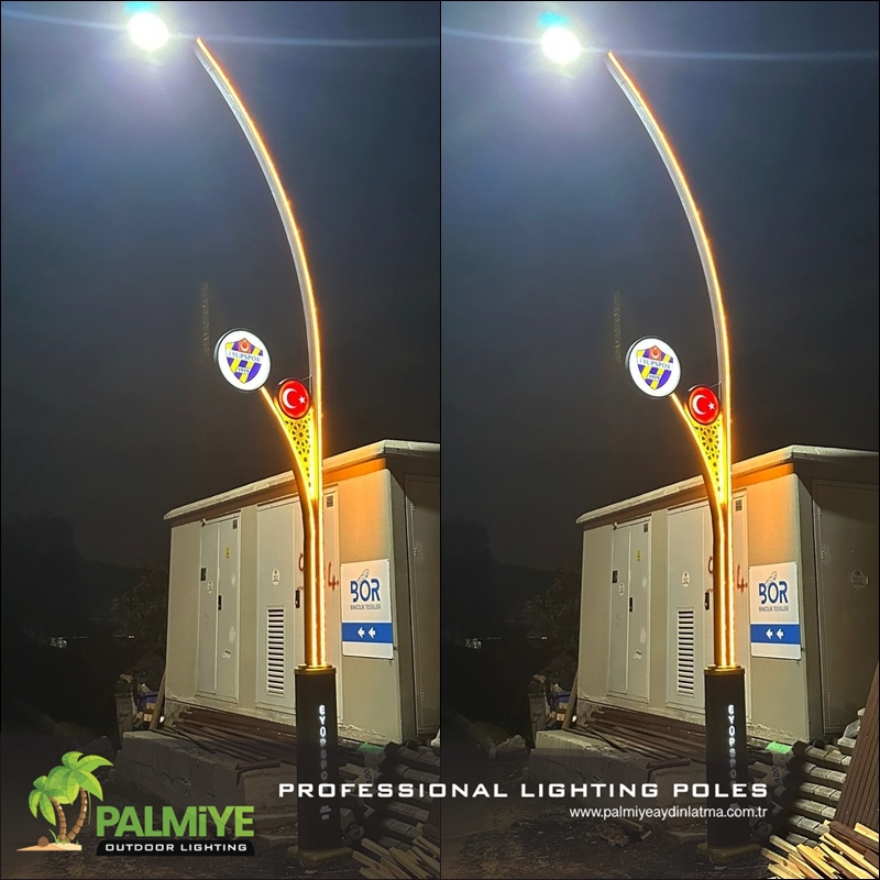 أيوب سبور كمربورغاز / صورة 2 – مشاريع أعمدة إنارة ألمنيوم LED – Palmiye Lighting