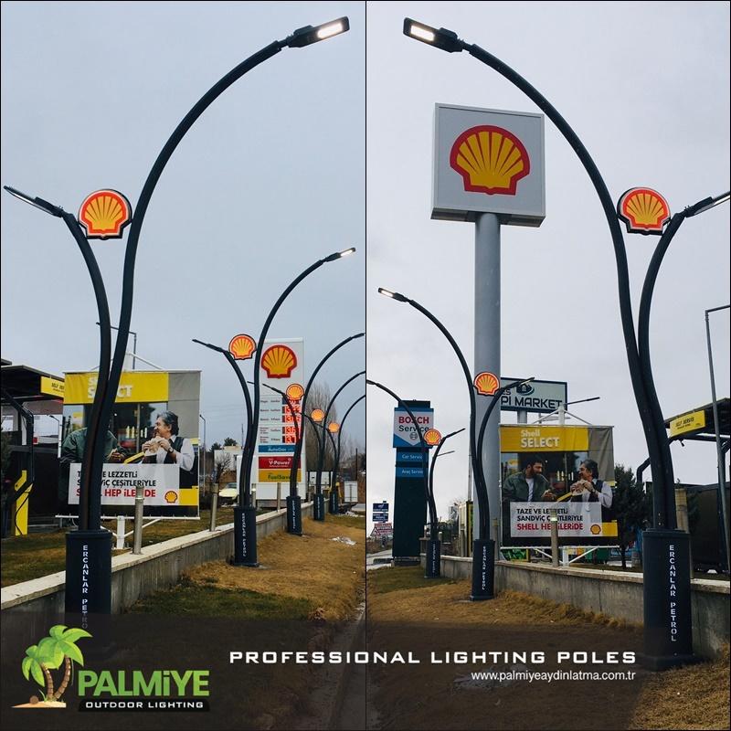 أنقرة – محطة وقود شل – مشاريع إنارة محطات الوقود – Palmiye Lighting