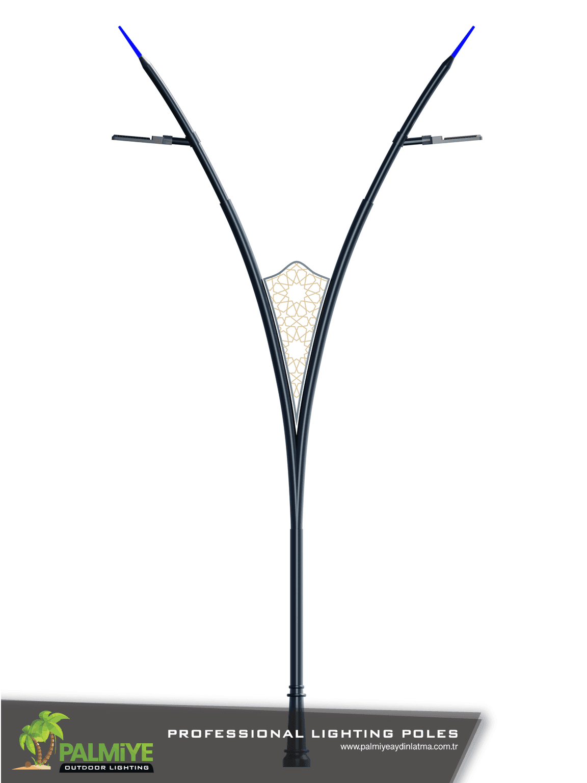 FLORENCE v2 – عمود إنارة طرق من الفولاذ المجلفن – Palmiye Lighting