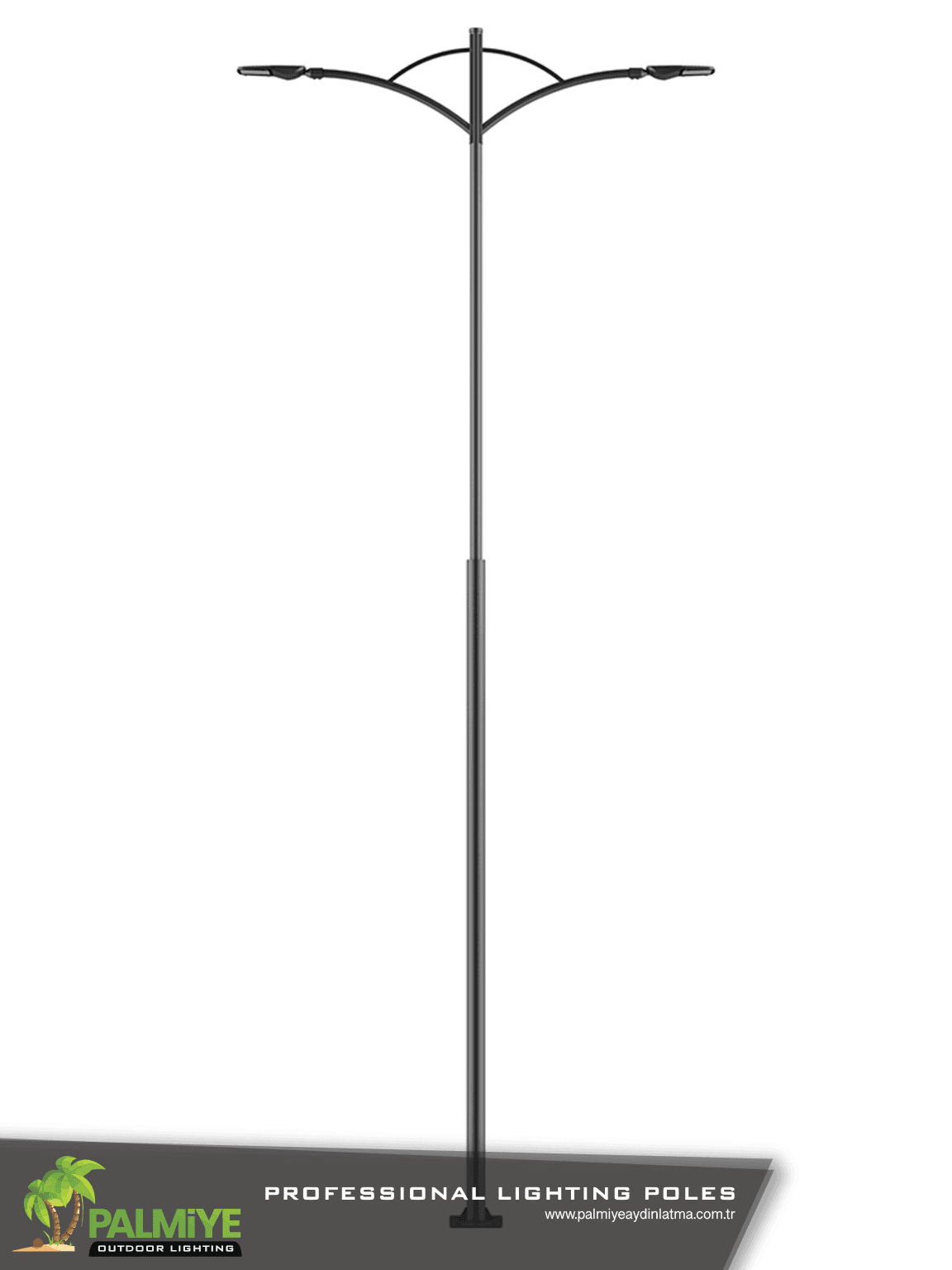 ROAD v2 – عمود إنارة طرق من الفولاذ المجلفن – Palmiye Lighting