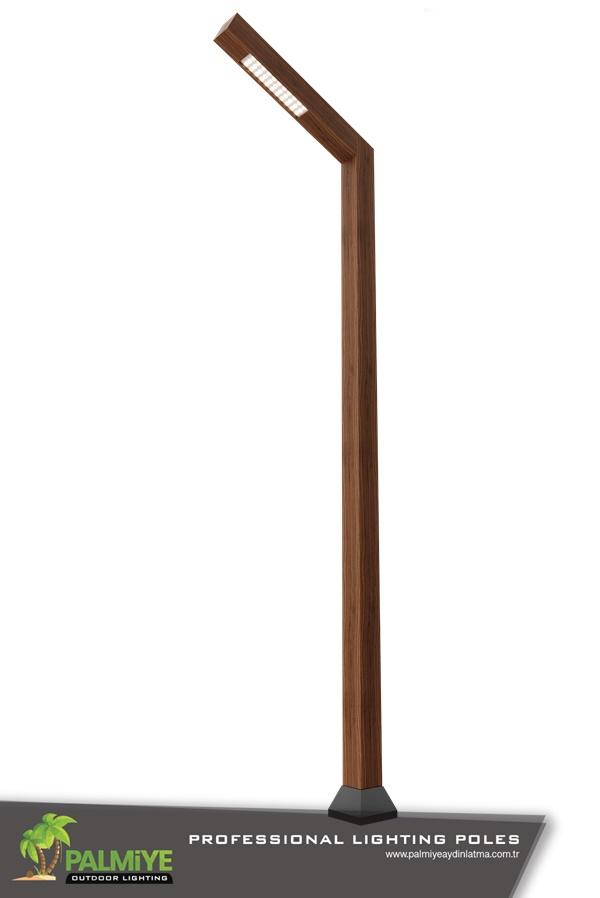 WOOD - TALEN – عمود إنارة خارجي بمظهر الخشب – Palmiye Lighting