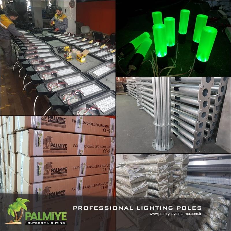 Usine de mâts d’éclairage à Istanbul — Palmiye Lighting