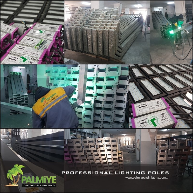 Usine de mâts d’éclairage à Istanbul — Palmiye Lighting