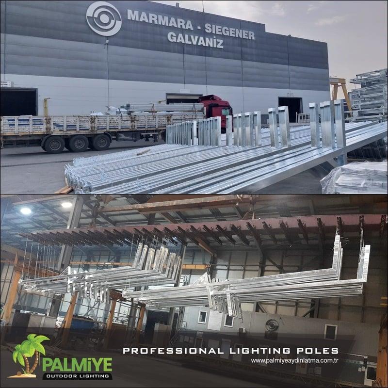 Usine de mâts d’éclairage à Istanbul — Palmiye Lighting