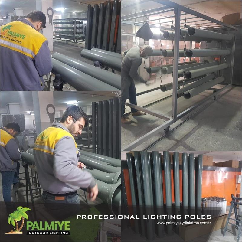 Usine de mâts d’éclairage à Istanbul — Palmiye Lighting