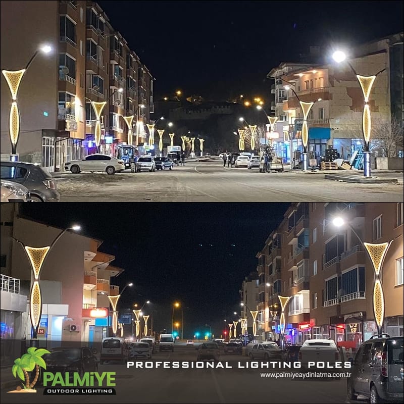 Sivas – Hafik Municipalité — Projets de mâts en aluminium à LED intégrées — Palmiye Lighting