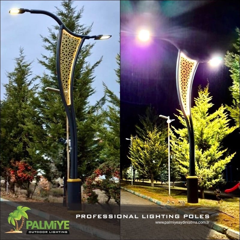 Kütahya – Hisarcık Municipalité — Projets de mâts en aluminium à LED intégrées — Palmiye Lighting