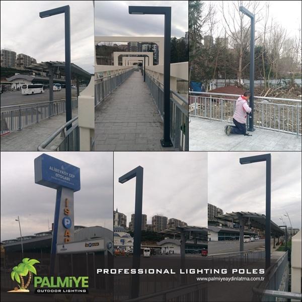 Istanbul – Alibeyköy Gare routière — Projets d’éclairage de parcs et jardins — Palmiye Lighting