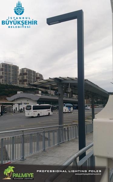 Istanbul – Alibeyköy Gare routière, vue 2 — Projets d’éclairage de parcs et jardins — Palmiye Lighting