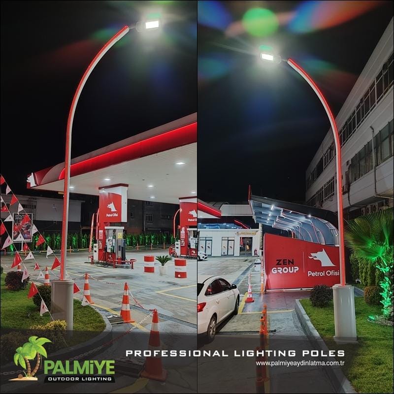 Istanbul – Eyüpsultan Topçular — Projets d’éclairage de stations-service — Palmiye Lighting