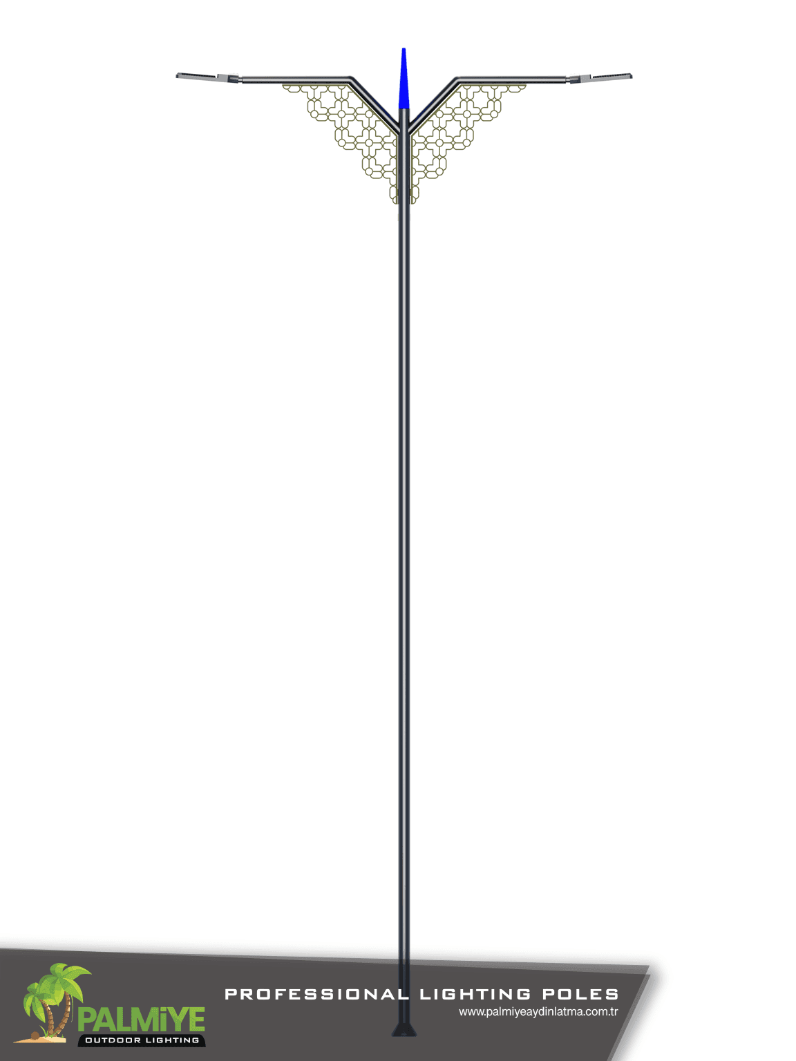 KAVYA v2 – mât routier en acier galvanisé – Palmiye Lighting