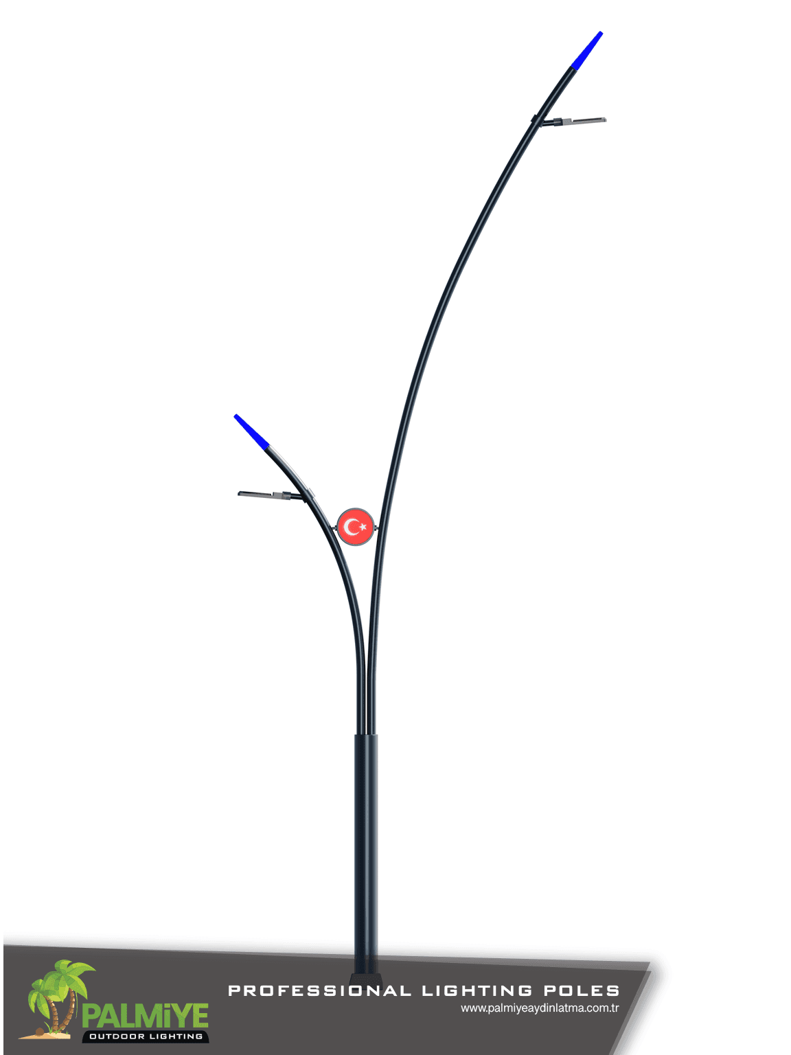 PAULA – mât routier en acier galvanisé – Palmiye Lighting