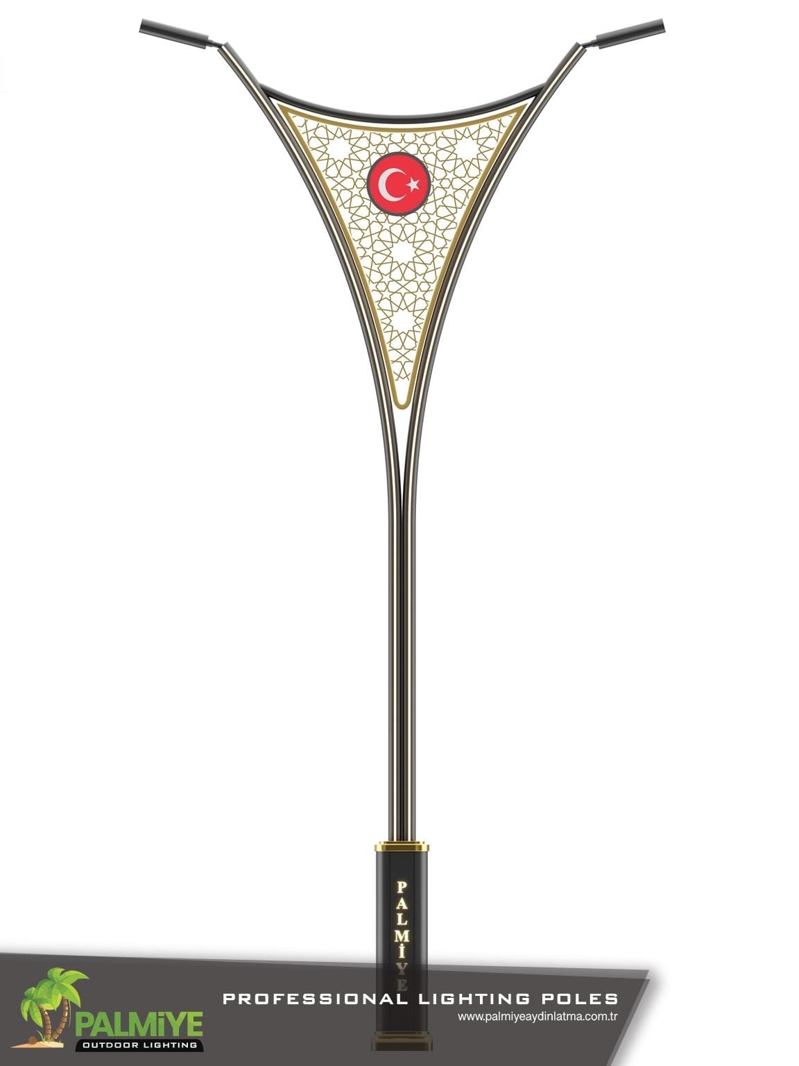 SAHIN v3 – mât d’éclairage en aluminium à LED intégrées – Palmiye Lighting