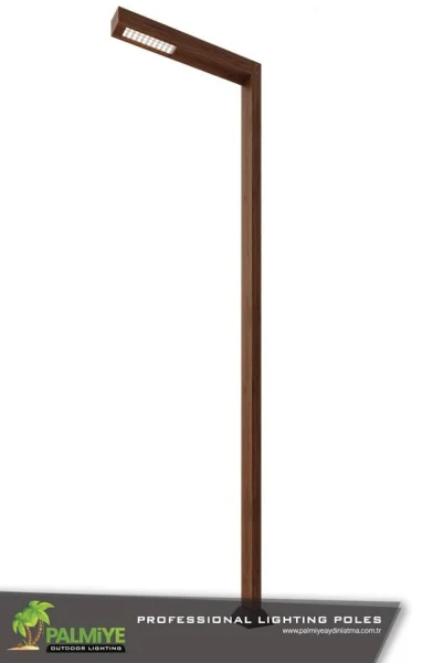 WOOD LIMBUS V1 — mâts d’éclairage aspect bois — Palmiye Lighting