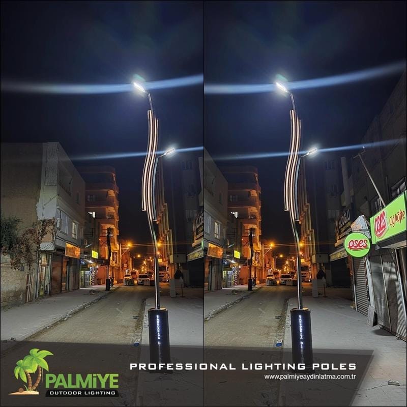 Мардин – Нусайбин Муниципалитет — Проекты алюминиевых LED-опор — Palmiye Lighting